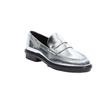 SIMKHAI - Harper Metallic Lug Sole Loafer in Silver