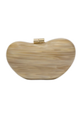 SIMKHAI - Shadow Horn Clutch in Ivory