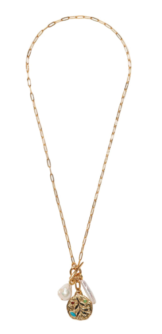 Lizzie Fortunato - Campo Charm Necklace in Gold – one