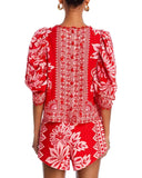 Farm Rio - Flora Tapestry Red Blouse