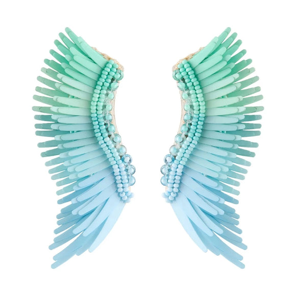 Mignonne Gavigan - Midi Madeline Earrings in Mint/Light Blue/Turquoise