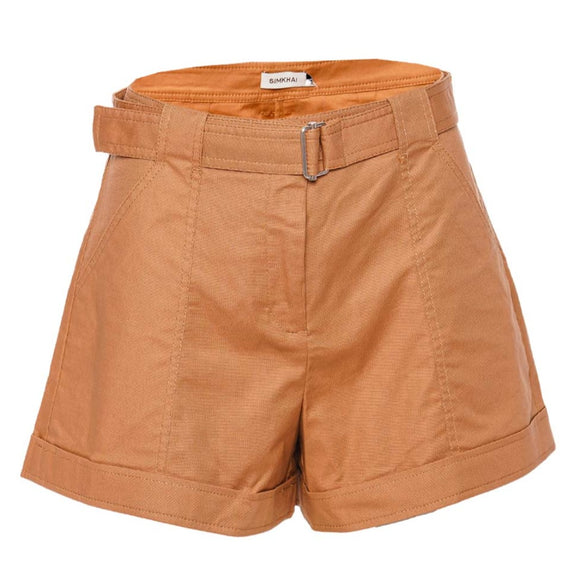 SIMKHAI - Lourie Belted Short in Hickory