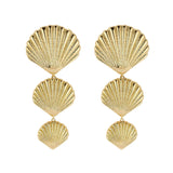 Mignonne Gavigan - Anisah Lux Shell Earrings in Gold