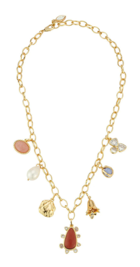 Mignonne Gavigan - Arlet Charm Necklace in Gold Multi