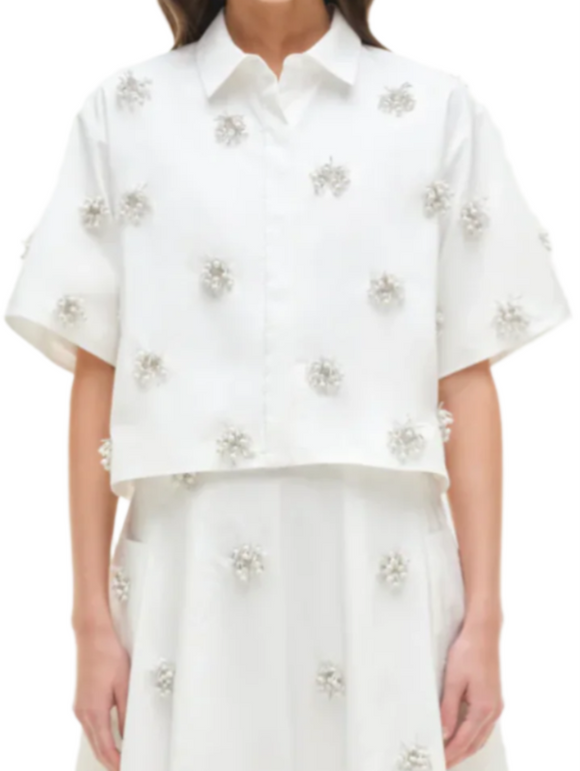SIMKHAI - Cosmo Camp Shirt in White