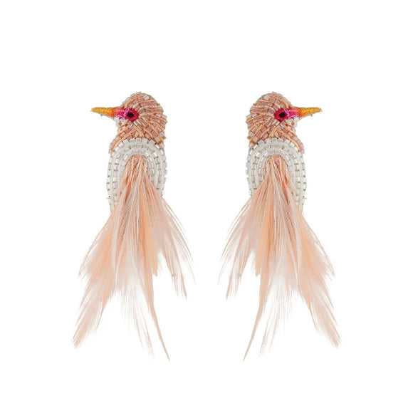 Mignonne Gavigan - Cassie Bird Earrings in Light Pink