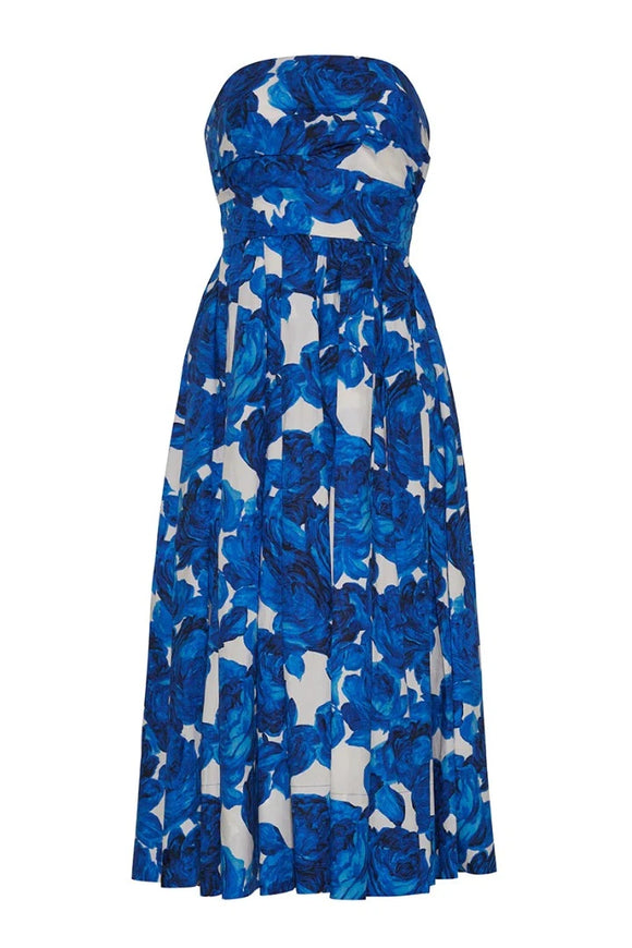 Cara Cara - Daria Dress in Floral Garden Blue