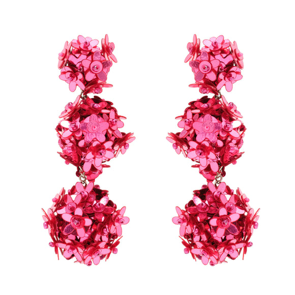 Mignonne Gavigan - Mika Triple Drop Earrings in Red