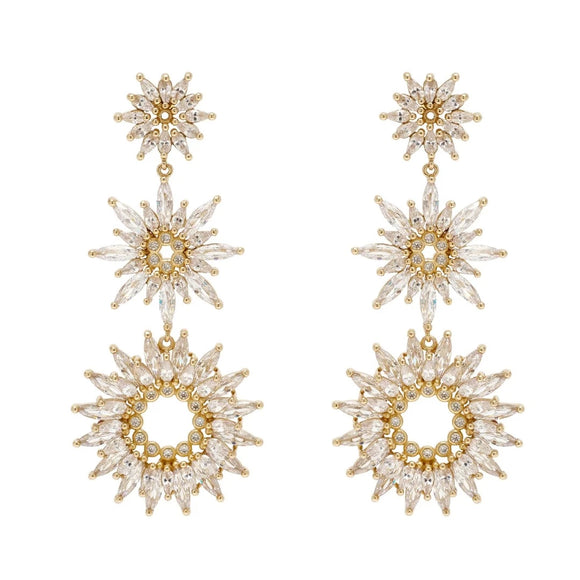 Mignonne Gavigan - Lux Ines Earrings in Gold/Clear