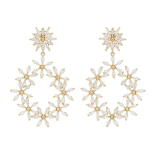 Mignonne Gavigan - Dottie Lux Earrings in Gold/Clear