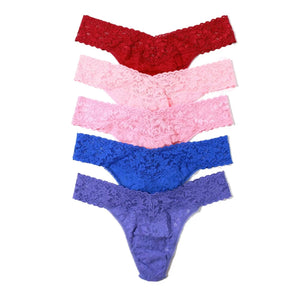 Hanky Panky -Holiday 5 Pack Signature Lace Original Rise Thongs
