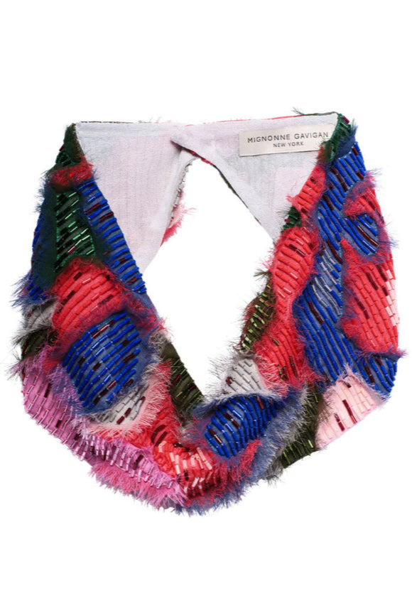 Mignonne Gavigan - Katherine Scarf Necklace in Pink Multi
