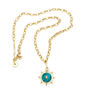 Mignonne Gavigan - Louise Charm Necklace in Turquoise