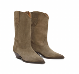 Isabel Marant - Duerto Suede Cowboy Boots in Taupe