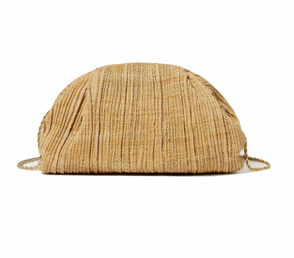 Loeffler Randall - Bailey Pleated Clutch in Natural