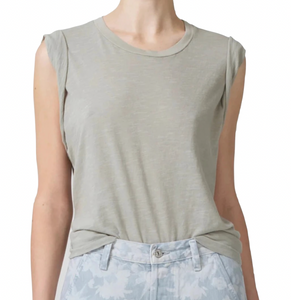 Citizens of Humanity - Kelsey Roll Sleeve Tee in Andes
