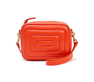 Clare V. - Lucie in Channel Quilted Bright Poppy
