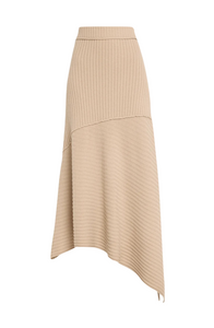 SIMKHAI - Aloria Midi Skirt in Light Driftwood