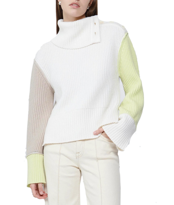 SIMKHAI - Flores Colorblock Sweater in Luminary Multi
