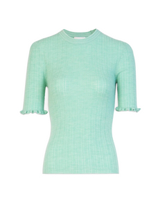 Tanya Taylor - Molly Knit Top in Mint Heather