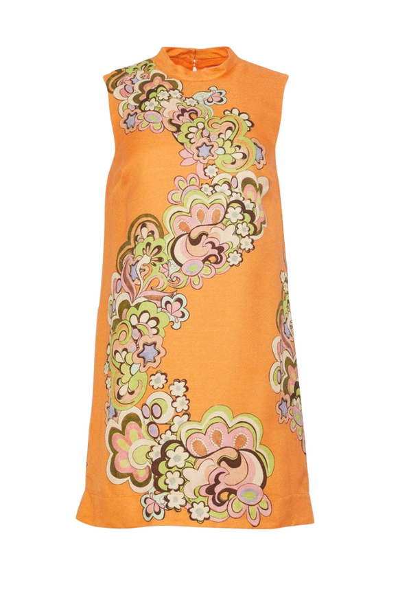 Alemais - Starscape Mini Dress in Tangerine