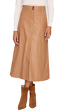 Brochu Walker - Mica Vegan Leather Skirt in Dunes