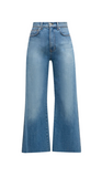 Veronica Beard - Taylor Cropped High Rise Wide Jean in Enough Said