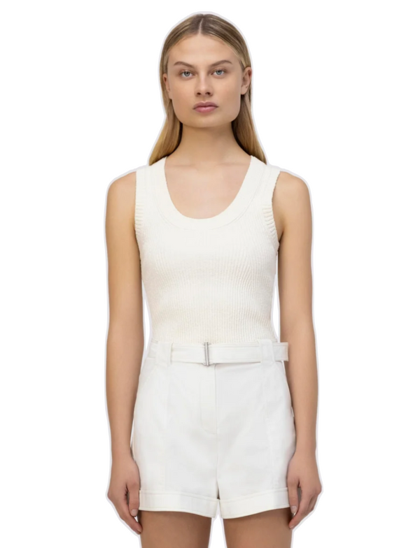SIMKHAI - Lourie Belted Short in White