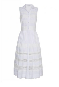 Cara Cara - Carnation Dress in White