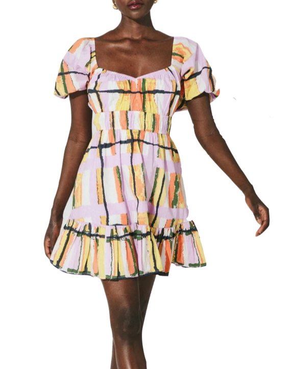 Cleobella - Iona Mini Dress in Saffron Hale Print