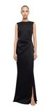 SIMKHAI - Tommy Open Back Gown in Black