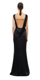 SIMKHAI - Tommy Open Back Gown in Black