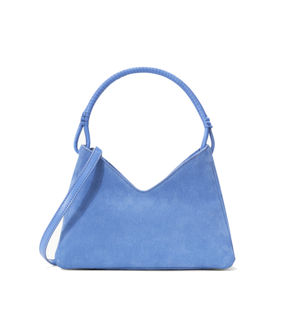 STAUD - Valerie Shoulder Bag in Blue Hydrangea