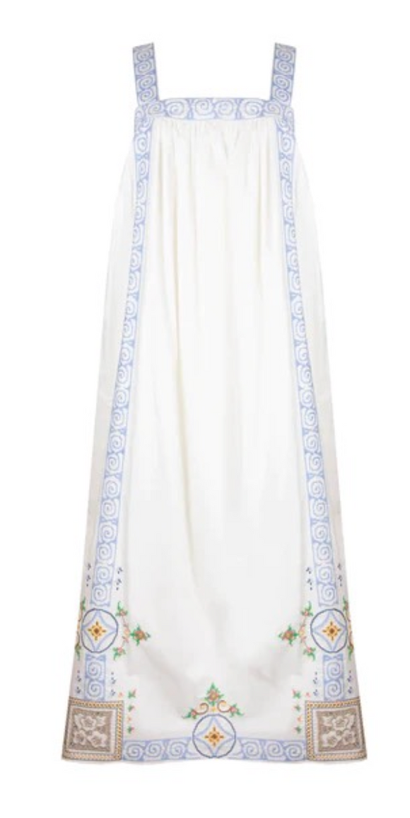 Hunter Bell - Sailor Dress in Mosaic Embroidery