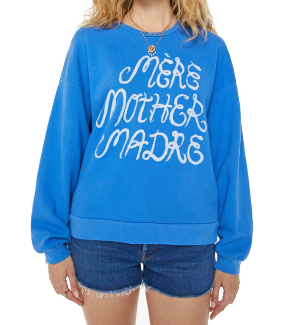 MOTHER - The Drop Square Sweatshirt in Mere Mother Madre