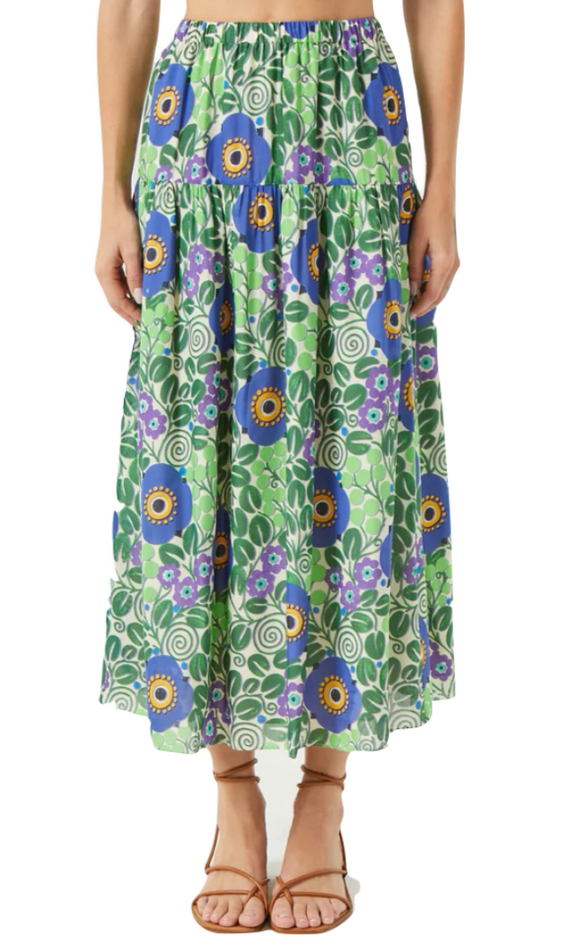 Rhode - Ariella Skirt in Wisteria Aura Blossom
