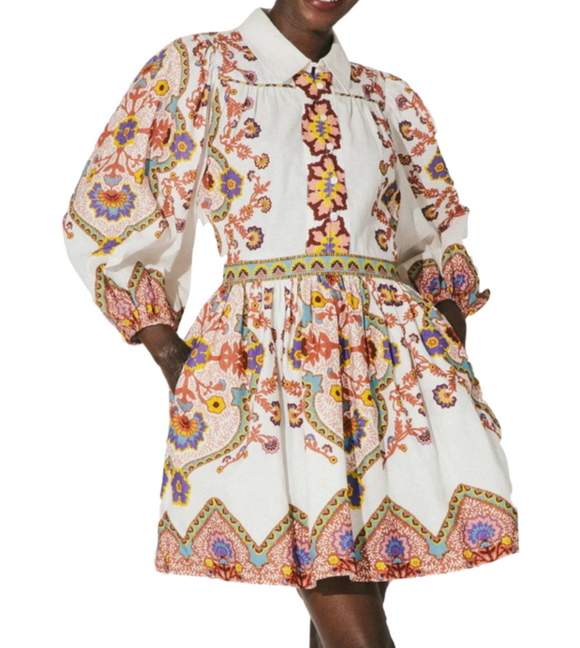 Cleobella - Leigh Mini Dress in Lagos Print