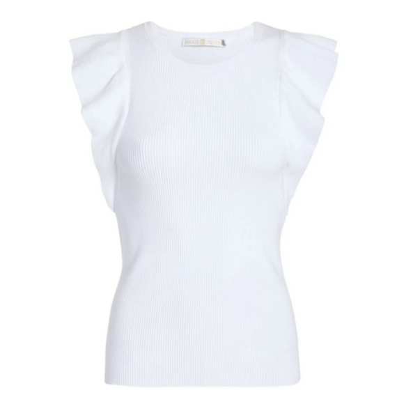 Marie Oliver - Rory Top in Cool White