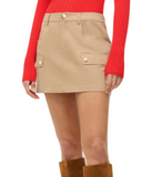 STAUD - San Carlos Skirt in Khaki