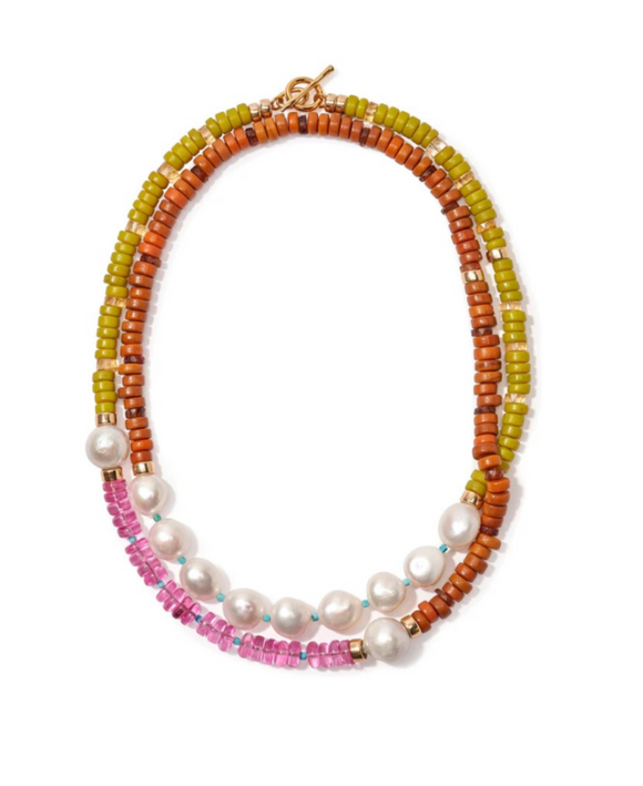 Lizzie Fortunato - Cabana Necklace in Dragon Fruit