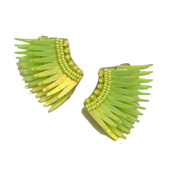 Mignonne Gavigan - Mini Madeline Earrings in Lime Yellow