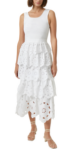 Rhode - Nia Dress in White Eyelet