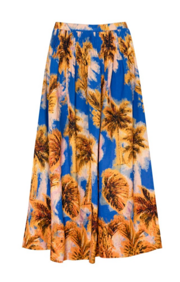 Hunter Bell - Fallon Skirt in Tropical Palm