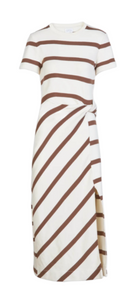 Tanya Taylor - Cody Dress in Cream/Deep Clay