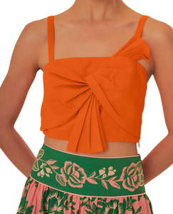 Farm Rio - Orange Front Bow Top