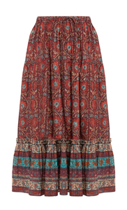 Ulla Johnson - Paige Skirt in Pomegranate