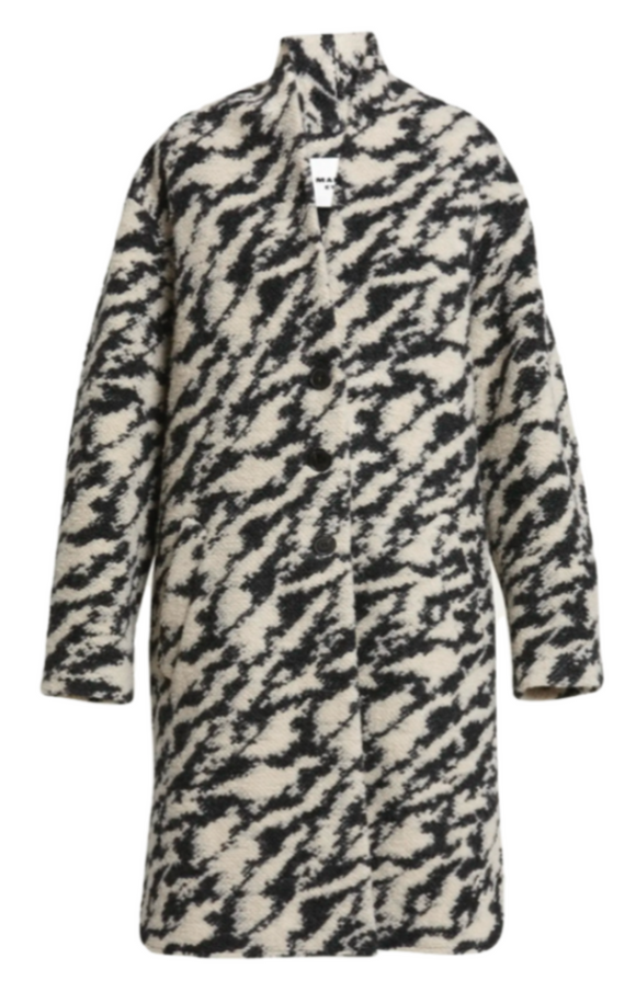 Isabel Marant - Felexia Coat in Black/Beige