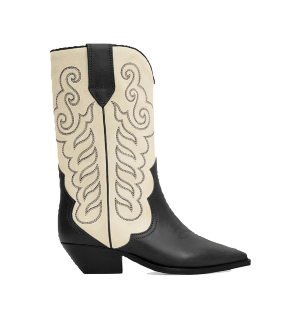 Isabel Marant - Duerto Boot in Black/Ecru