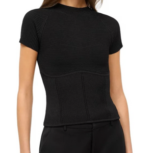 STAUD - Tigereye Top in Black