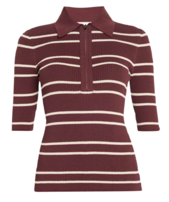 A.L.C. - Cooper Top in Carob/White Stripe